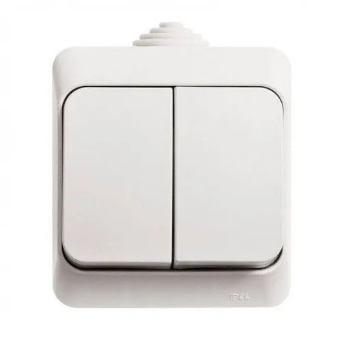 Выключатель двухклавишный Этюд ВА 10-042В Schneider Electric