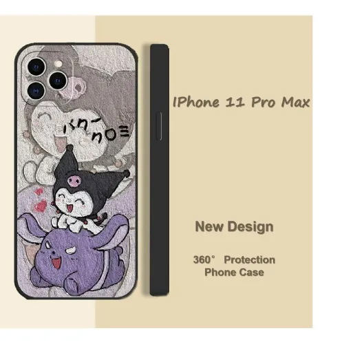 Original подходит для IPhone 11 Pro Max полностью закрытый силиконовый чехол для телефона в мультяшн