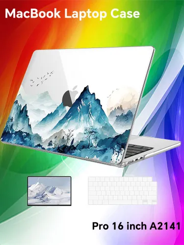 Совместим с MacBook Pro 16 дюймов, модели 2020 и 2019 года выпуска A2141, пластиковый жесткий чехол