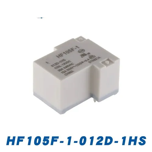 Реле электромагнитное HF105F-1/012D-1HS 30A 4-контактное нормально разомкнутое (NO) 5VDC