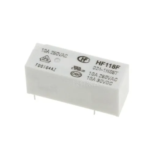 Реле электромеханическое HF118F 024-1HS5T 4 контакта Нормально открытое (НО)