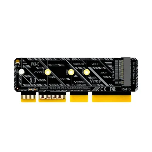 NVMe адаптерная карта PH4215-1U M.2 на PCI-E 5.0 для серверов форм-фактора 1U