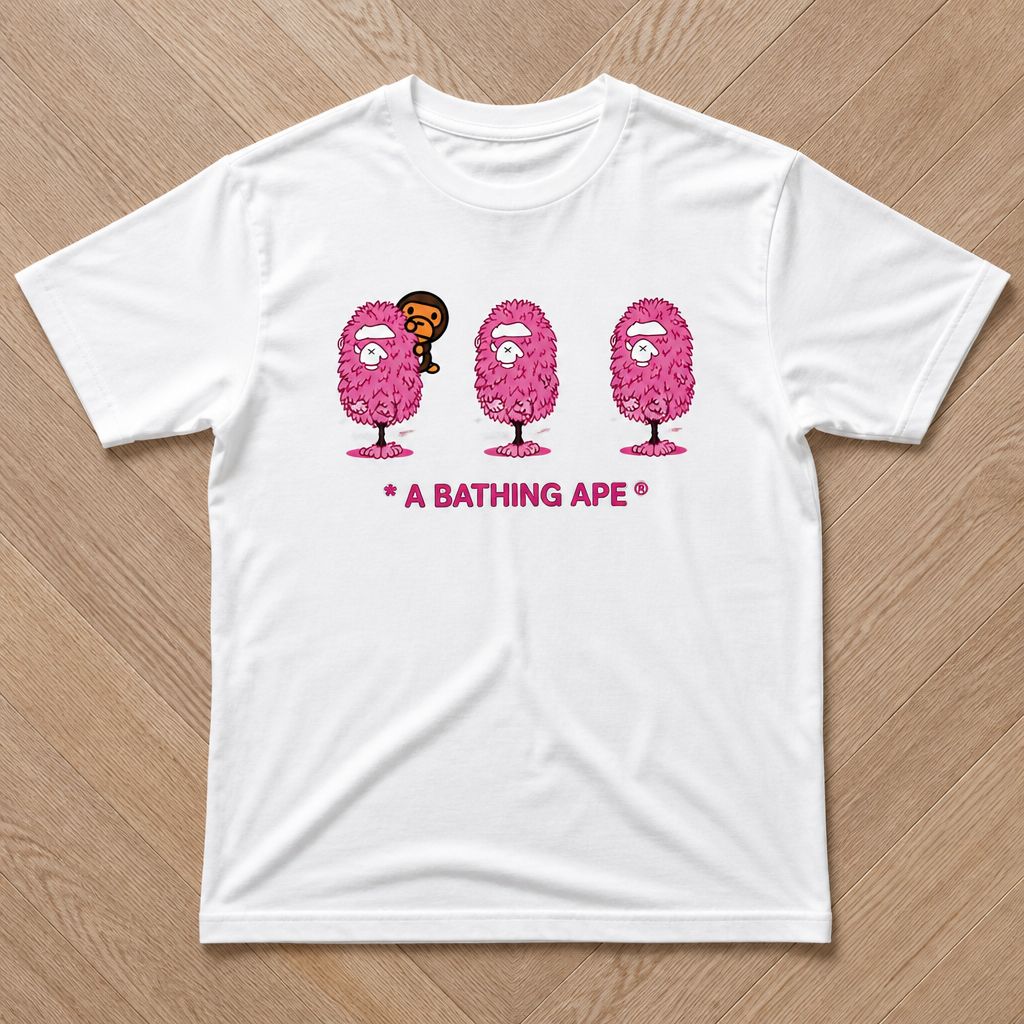 Футболка A bathing APE bape Sakura Baby Milo