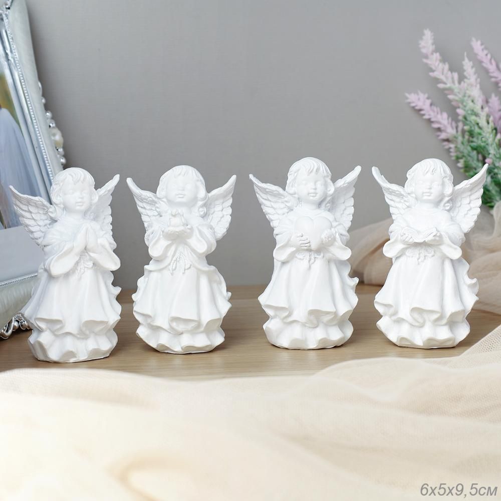 Декоративная фигурка Ангел, полистоун, 9 см