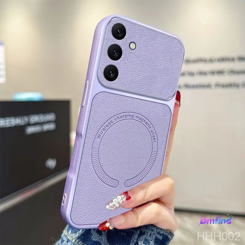 智能手机壳 用于 Samsung Galaxy A57, 人造皮革, 紫色