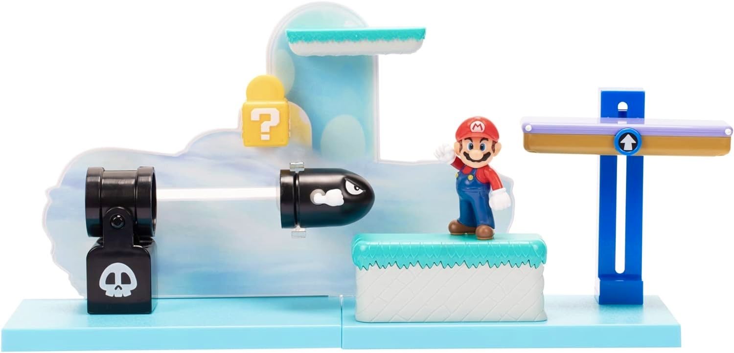 SUPER MARIO Игровой набор Nintendo 2.5" Switchback Hill, Марио