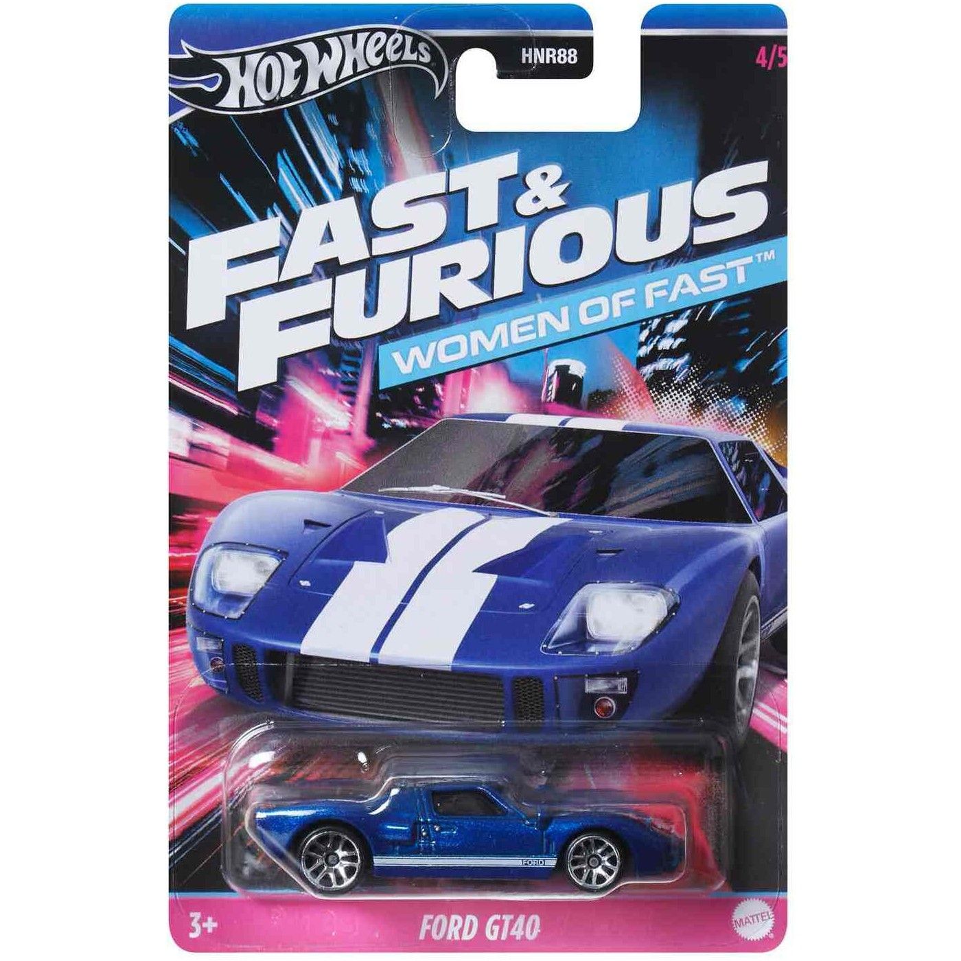 Машинка Hot Wheels Fast & Furious Ford GT40 4/5 (HNR88 HRW39