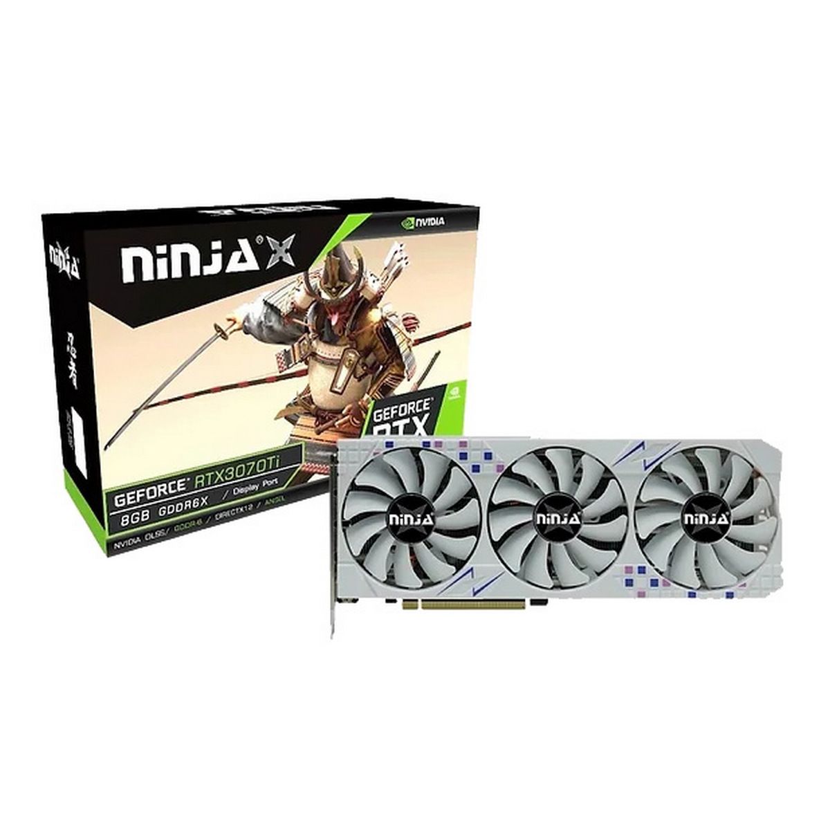 Видеокарта Ninja GeForce RTX 3070 Ti, 8 ГБ PCI Express 4.0 HDMI