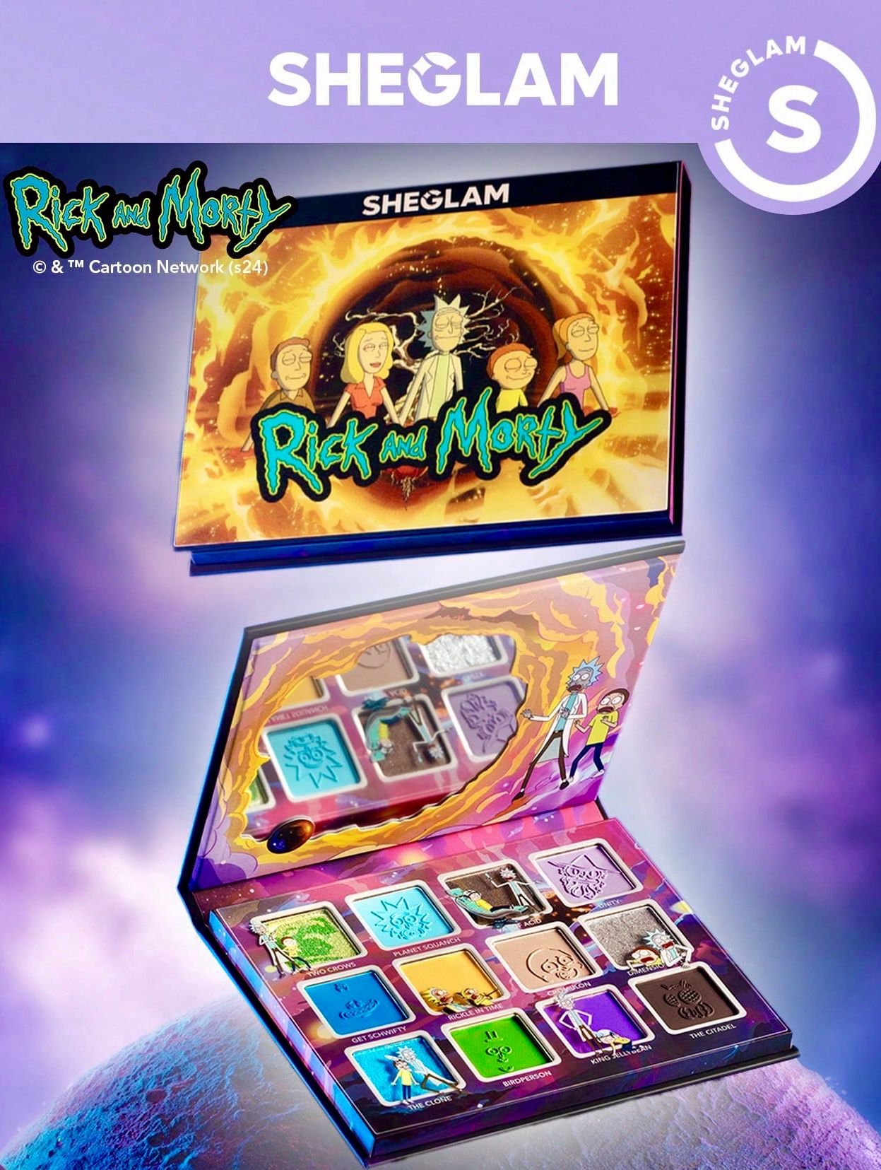 Рик и Морти / Rick and Morty Палетка теней Sheglam The Meaning(Lessness) Of Life