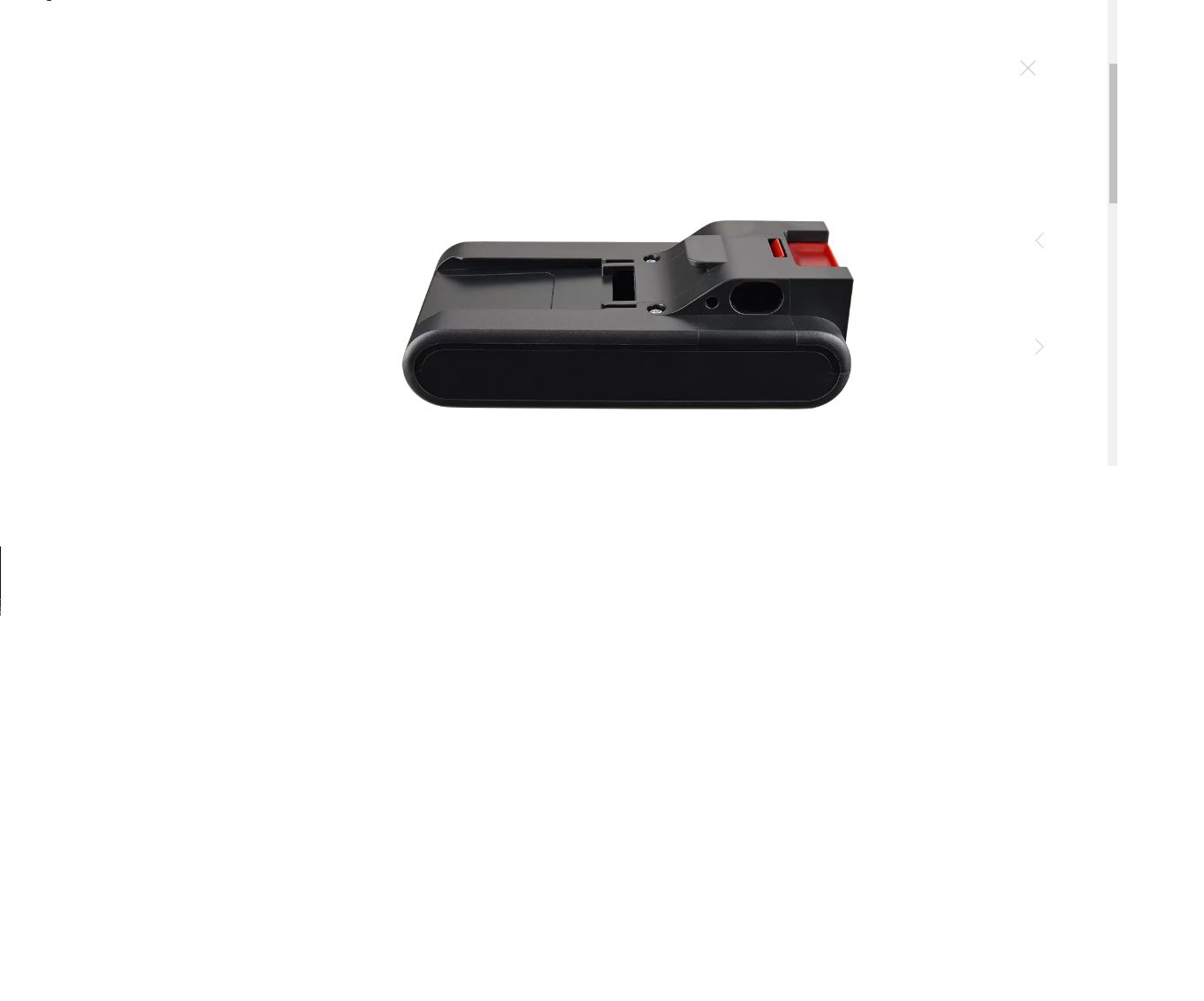 Аккумулятор черный для беспроводного вертикального пылесоса Polaris PVCS 1102 HandStickPRO 023070