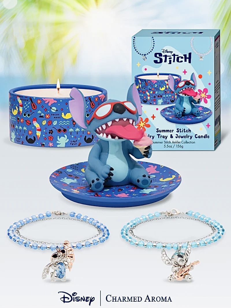 Лило и Стич - Disney / Дисней Свеча и подставка для украшений Летний Стич с сюрпризом