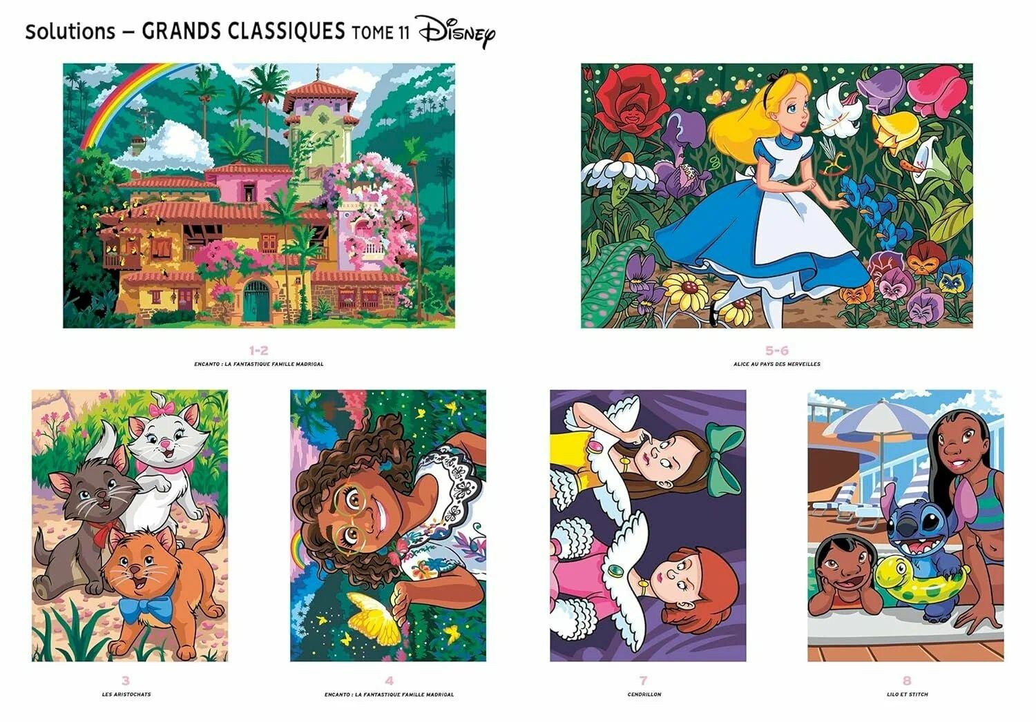Раскраска по номерам Coloriages mysteres Disney - Les Grands classiques - Бемби, том 11, 128стр.