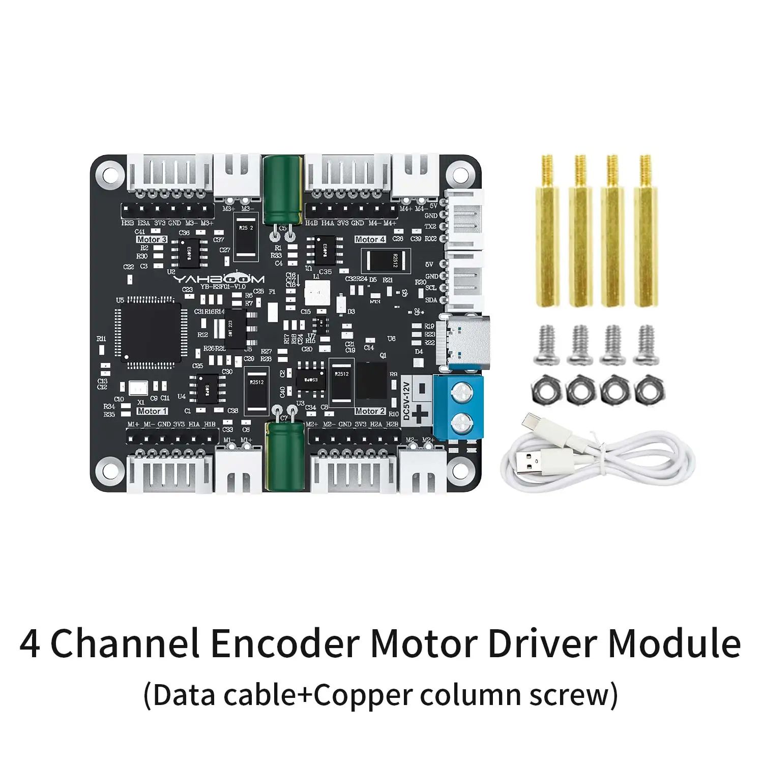 4-Каналы Encoder Motor Driver Модуль with Onboard Voltage Каналы ...