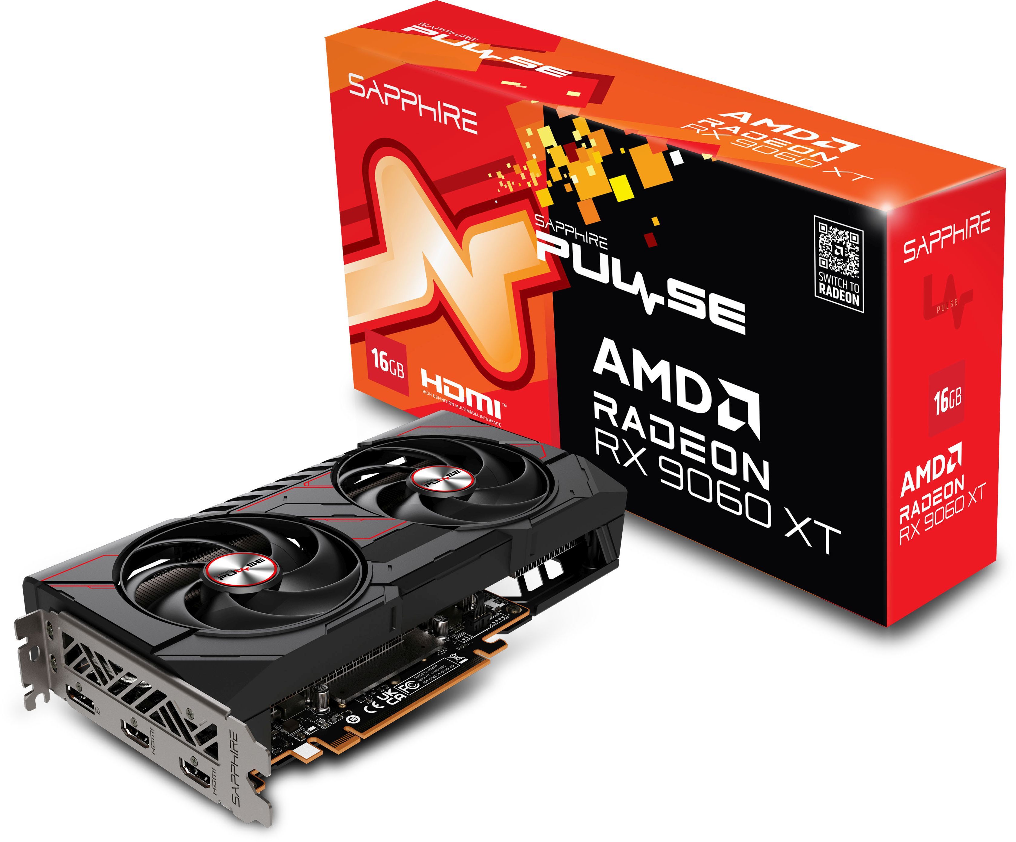 SapphireВидеокартаPULSEAMDRADEONRX9060XTGAMINGOC16GBDUAL16ГБ(11350-03-20G)