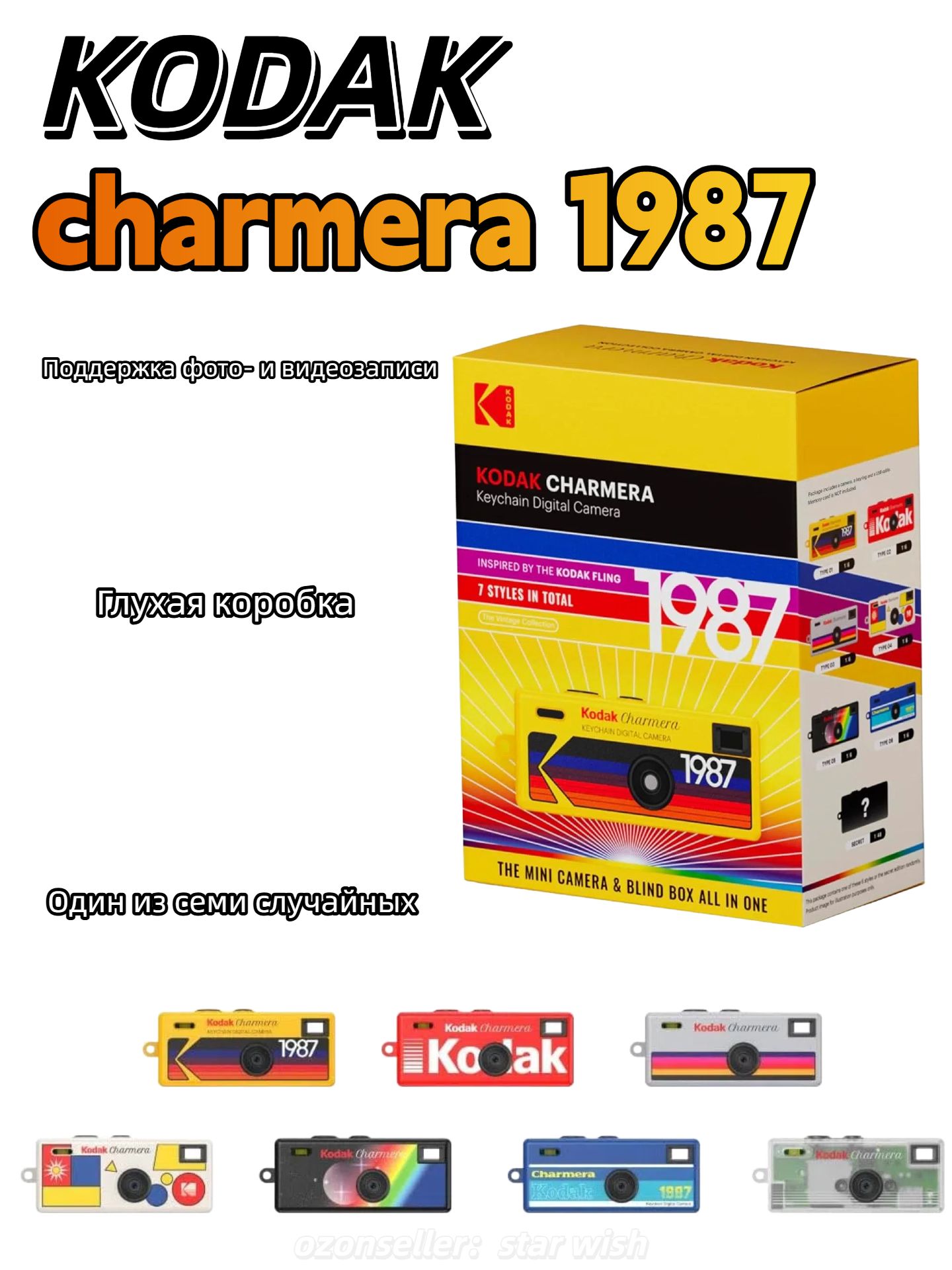 KODAK CHARMERA Глухая коробка с камерой-брелоком купить c