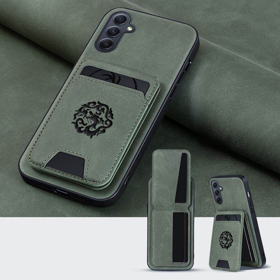 КожаныйЧехолДляSamsungGalaxyA56(СамсунгГелаксиА56)СКартхолдером,Противоударный,НескользящийИУдобный