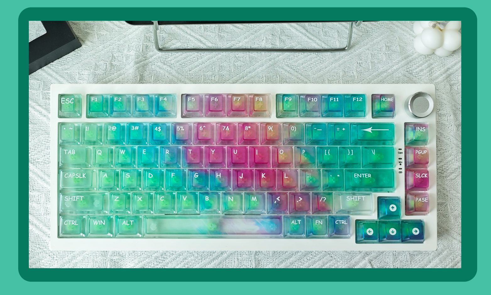 Spring cherry floating keycaps, 119 клавиш, сильно модифицированные ...