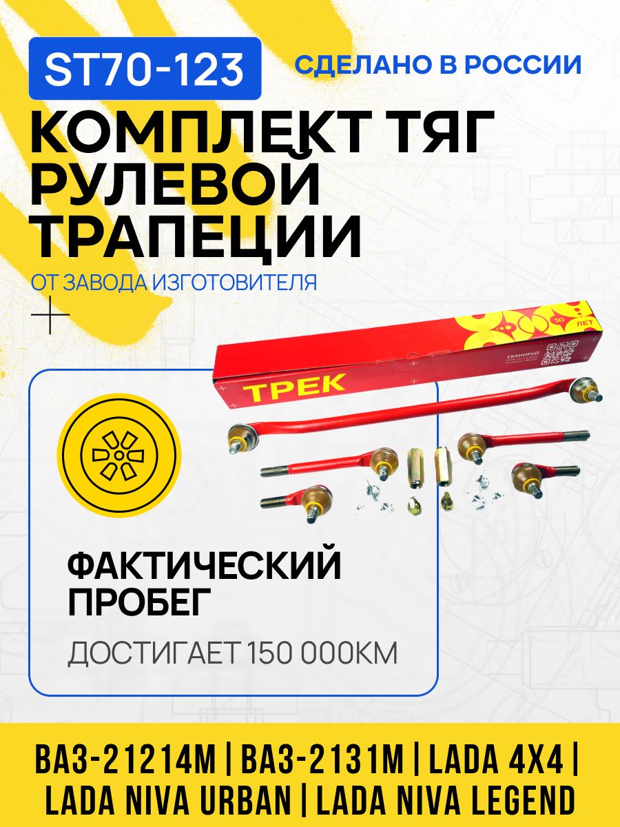 Комплект тяг рулевой трапеции ВАЗ 21214М, Нива (с ГУР) серия 