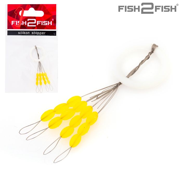 Стопор для попл. Fish2Fish 5,0х2,8 мм (12 стопоров) l, (набор из 1 шт)