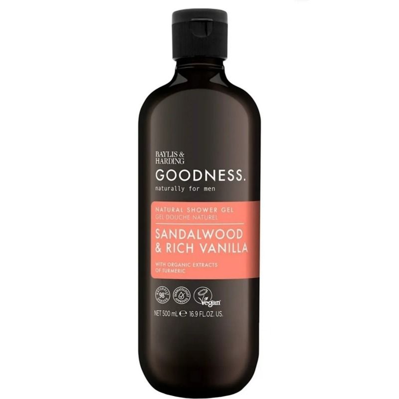 Baylis & Harding - Goodness Men Sandalwood & Rich Vanilla Shower Gel Гель для душа 500 мл купить