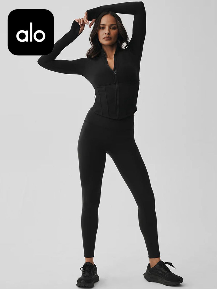 Комплект одежды Alo Yoga Airbrush Corset Full Zip Jacket Set #1