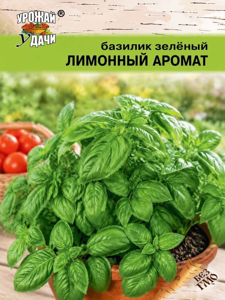 Семена Базилик ЛИМОННЫЙ АРОМАТ (Семена Урожай УДАЧИ, 0,3г в упаковке) #1