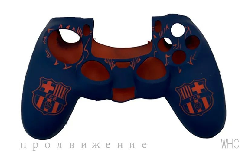 Силиконовый чехол для геймпада DualShock 4 (ФК Барселона) #1