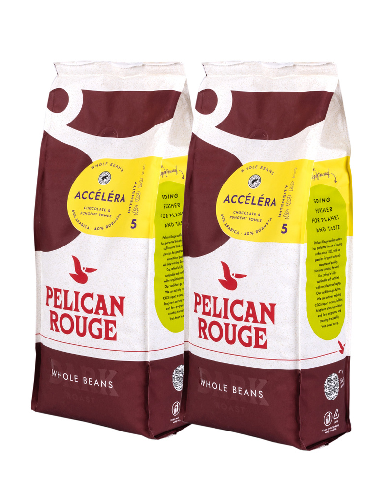 Кофе в зернах PELICAN ROUGE "ACCELERA", набор из 2 шт. по 1 кг #1