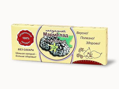 Мармелад натуральный" Ежевика" без сахара, 140 гр #1