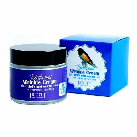 Антивозрастной крем для лица с экстрактом ласточкиного гнезда JIGOTT Birds Nest Wrinkle Cream 70 мл  #1