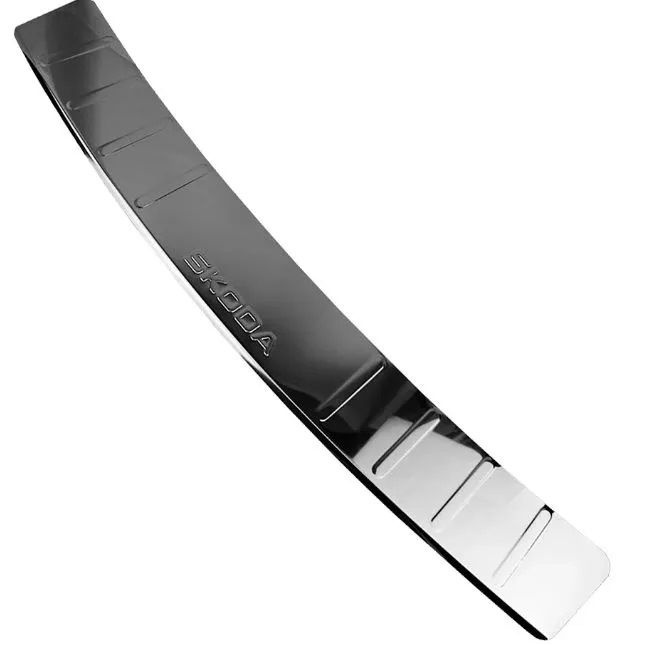 Накладка на задний бампер для SKODA RAPID II 2020- / Шкода Рапид 2 с ...