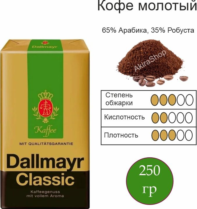 Кофе молотый Dallmayr Classic, 250 гр. #1