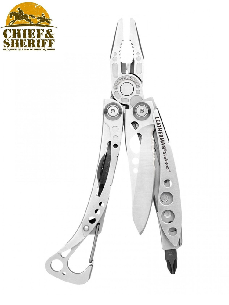 Мультитул Leatherman Skeletool, 105 мм 7 функций серебристый картонная коробка, 830920  #1