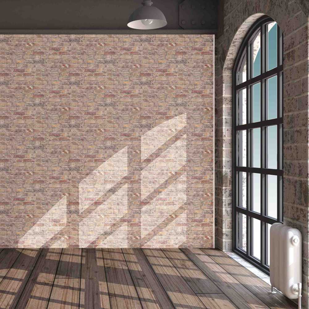 Обои флизелиновые 1,06 м, Briks. Моющиеся, светостойкие, рельефные ...