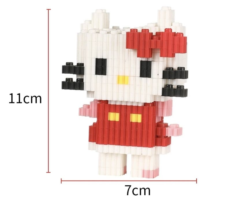 Duz Magic Block 3Д конструктор из миниблоков Китти Hellokitty 434 деталей купить с 6092