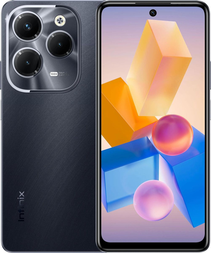 Infinix Смартфон Hot 40 Pro X6837 256Gb 8Gb черный 8/256 ГБ, черный