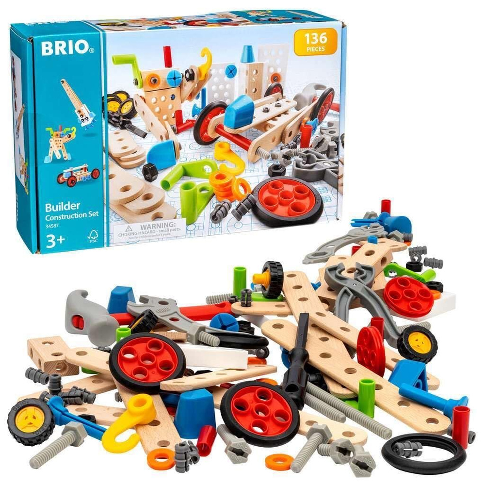 Конструктор BRIO Builder 34587 Construction Set - купить с доставкой по  выгодным ценам в интернет-магазине OZON (1430376441)