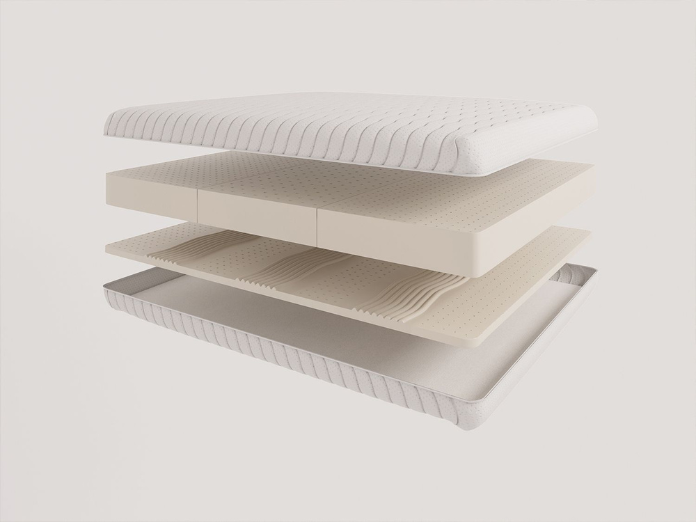 Матрас Evita Life Contour 140х190 на кровать, анатомический, средней жесткости, беспружинный, латекс, #1