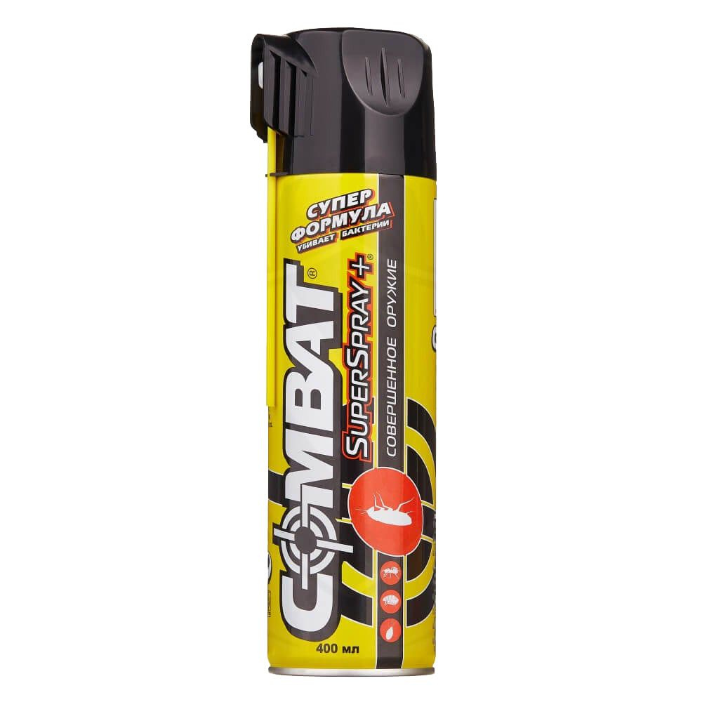 Combat (Комбат) Super Spray Plus аэрозоль от клопов, тараканов, блох ...