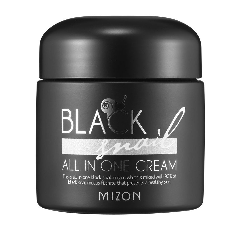 MIZON Black Snail All In One Cream Крем с экстрактом черной улитки #1