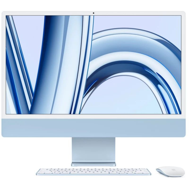 Apple 24" Моноблок iMac 24 2023 (Apple M3 (8 CPU, 10 GPU), RAM 8 ГБ, SSD 512 ГБ, macOS), IM24, синий #1