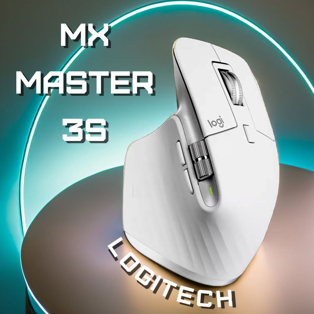 Мышь беспроводная Logitech MX Master 3s 910-006566, белый - купить по  выгодной цене в интернет-магазине OZON (1269990718)