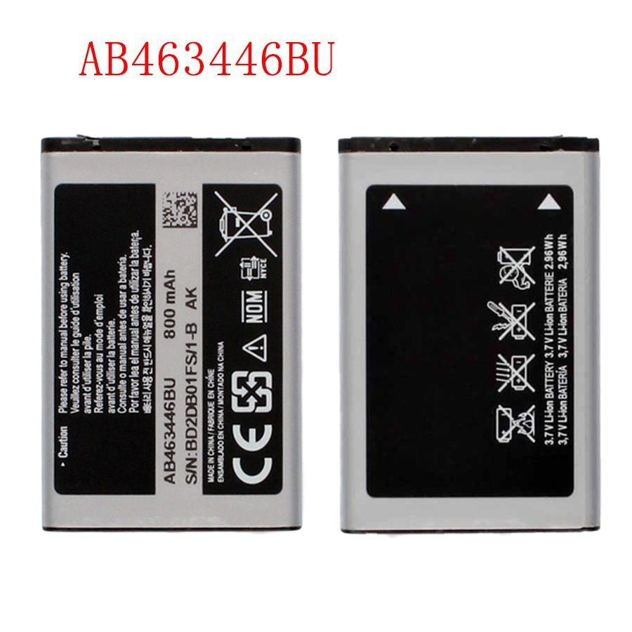 2 шт Аккумулятор AB463446BU для Samsung SCH-B309 F309 S139 C408 X208 B189 800mAh #1