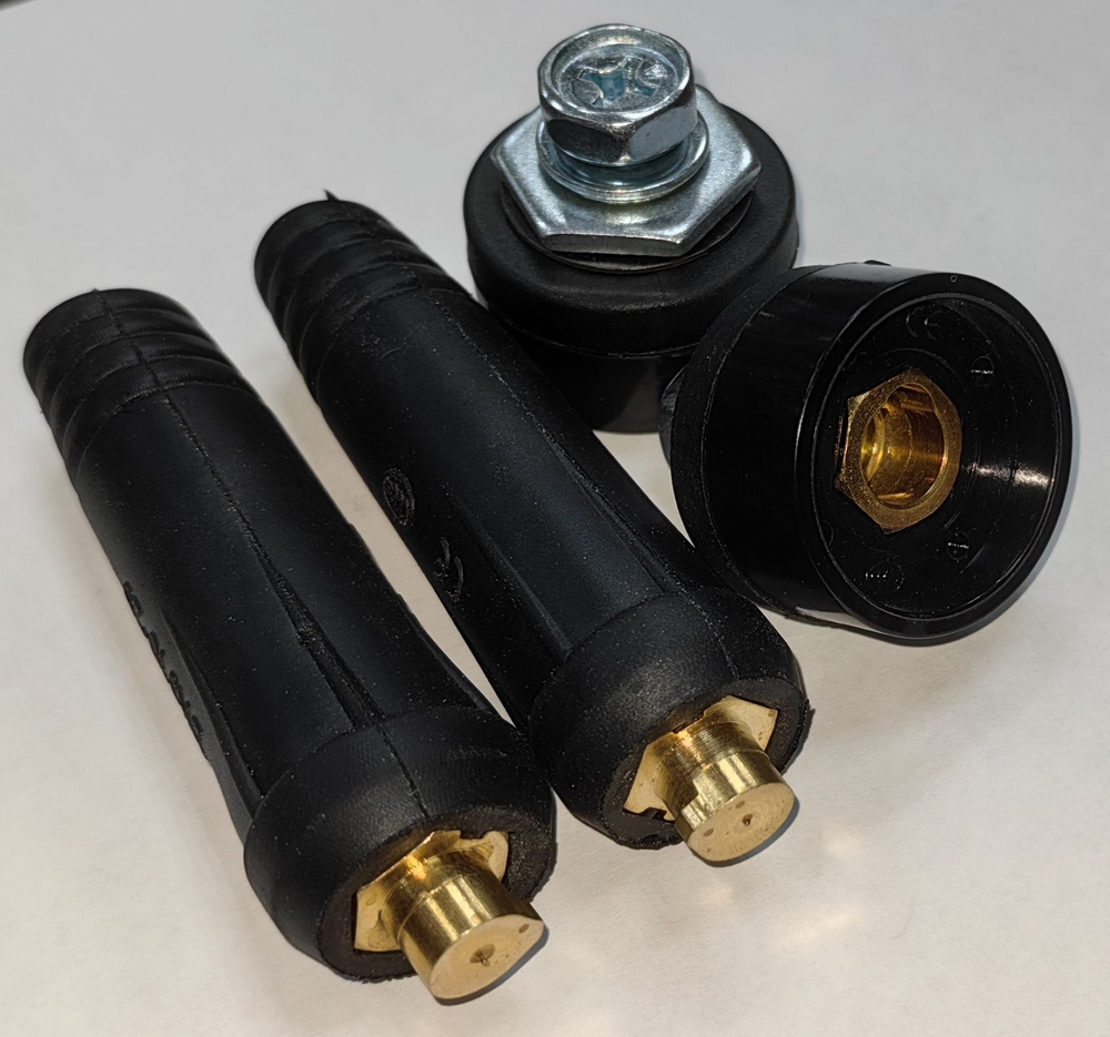 Комплект на сварочный аппарат кабельная вилка и панельная розетка 10-25 ...