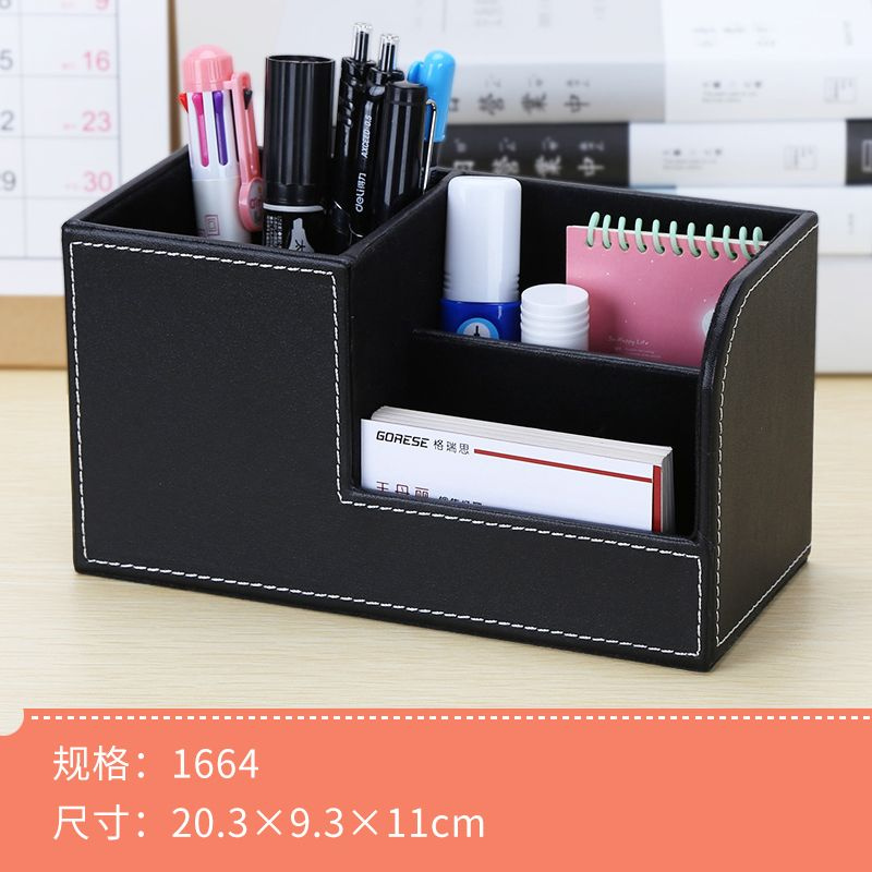 органайзер для канцелярии,Кожаный пенал для хранения офисных ...