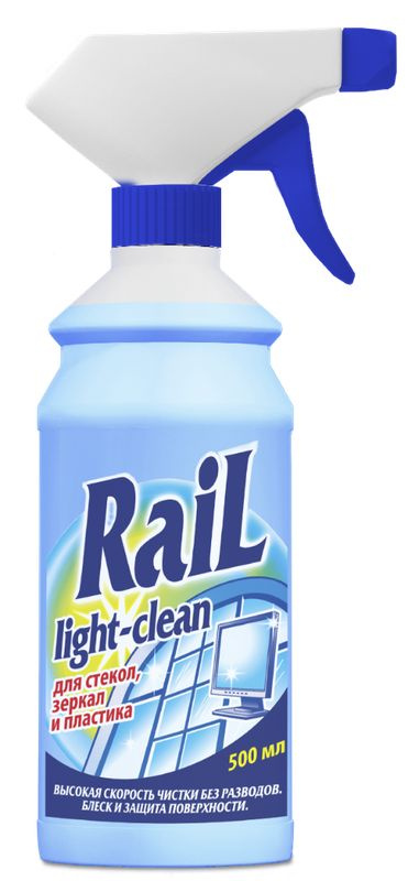 Универсальное чистящее средство для стекол и пластиковых окон RAIL ...
