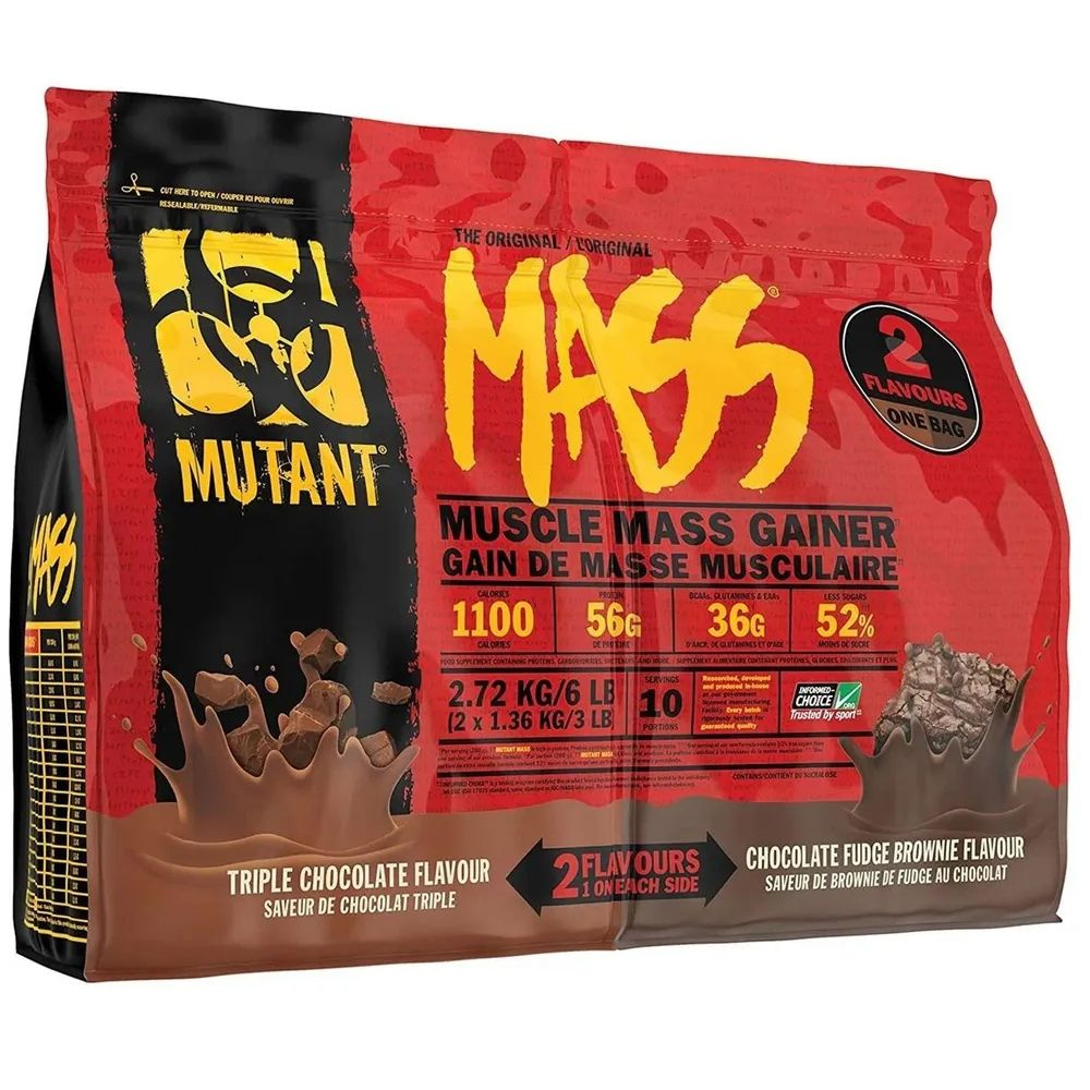 Гейнер для набора веса, массы Мутант Масс Mutant Mass, 2720 г (6lb ...