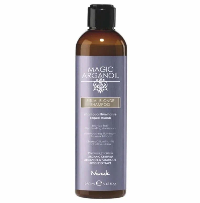 Nook Magic arganoil Blond Hair Illuminating Shampoo - Шампунь Бессульфатный "Сияющий блонд" для блондированных #1