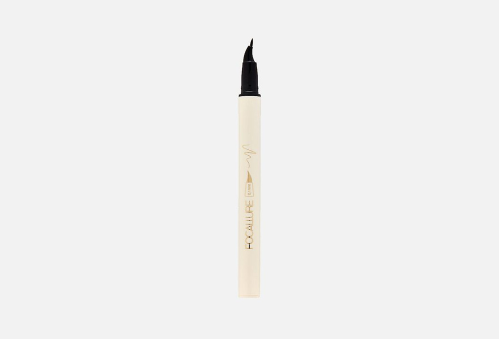 Подводка для век с изогнутым аппликатором / Focallure, Lasting Waterproof Liquid Eyeliner / 0.6мл  #1