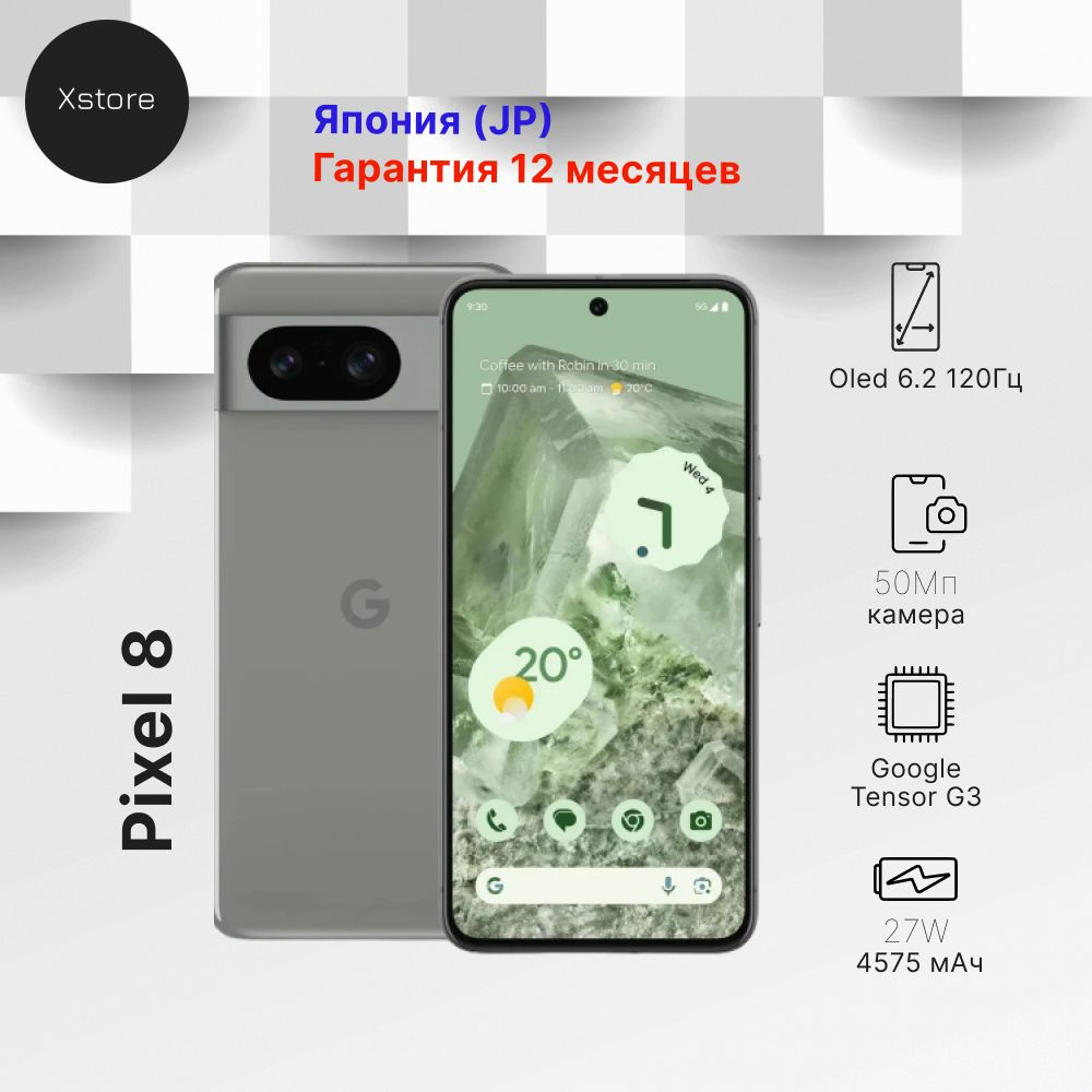 Смартфон Google pixel8 - купить по выгодной цене в интернет-магазине OZON  (1361946075)